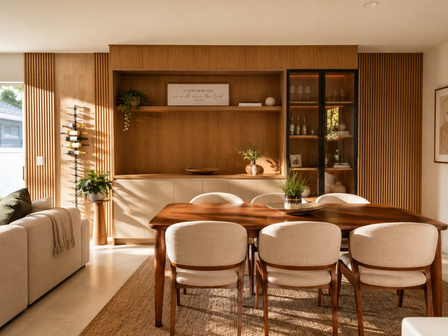 Glass-door cabinets manufactured by LEGNO