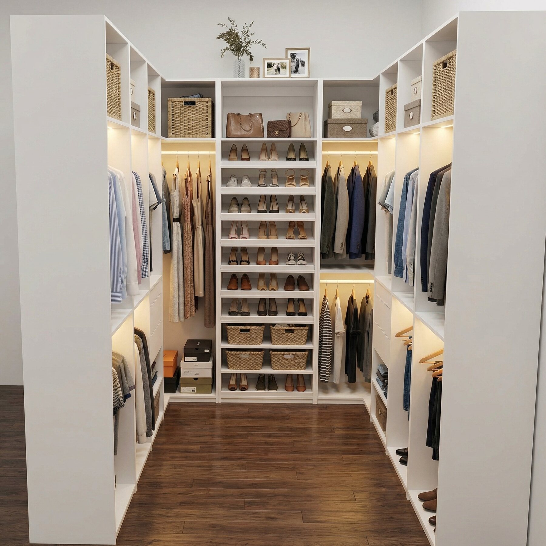 Closet systems manufactured by LEGNO